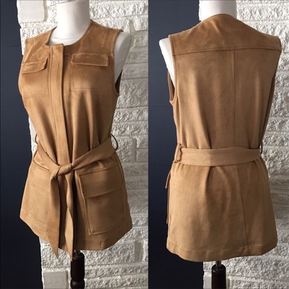 The Limited Jackets & Blazers - The Limited Belted Sleeveless Jacket